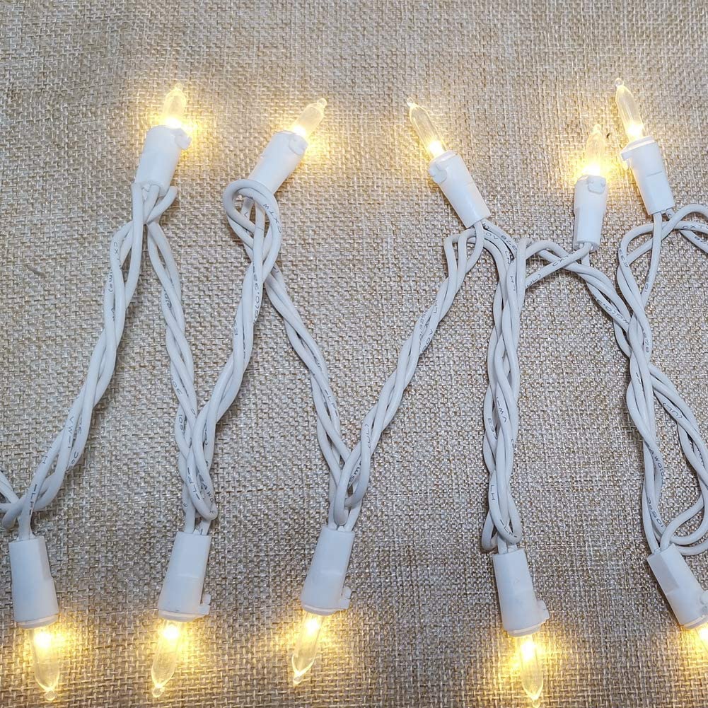 200 Clear LED Light String White Cord Indoor and Outdoor Use