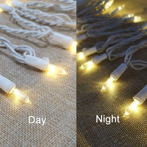 200 Clear LED Light String White Cord Indoor and Outdoor Use