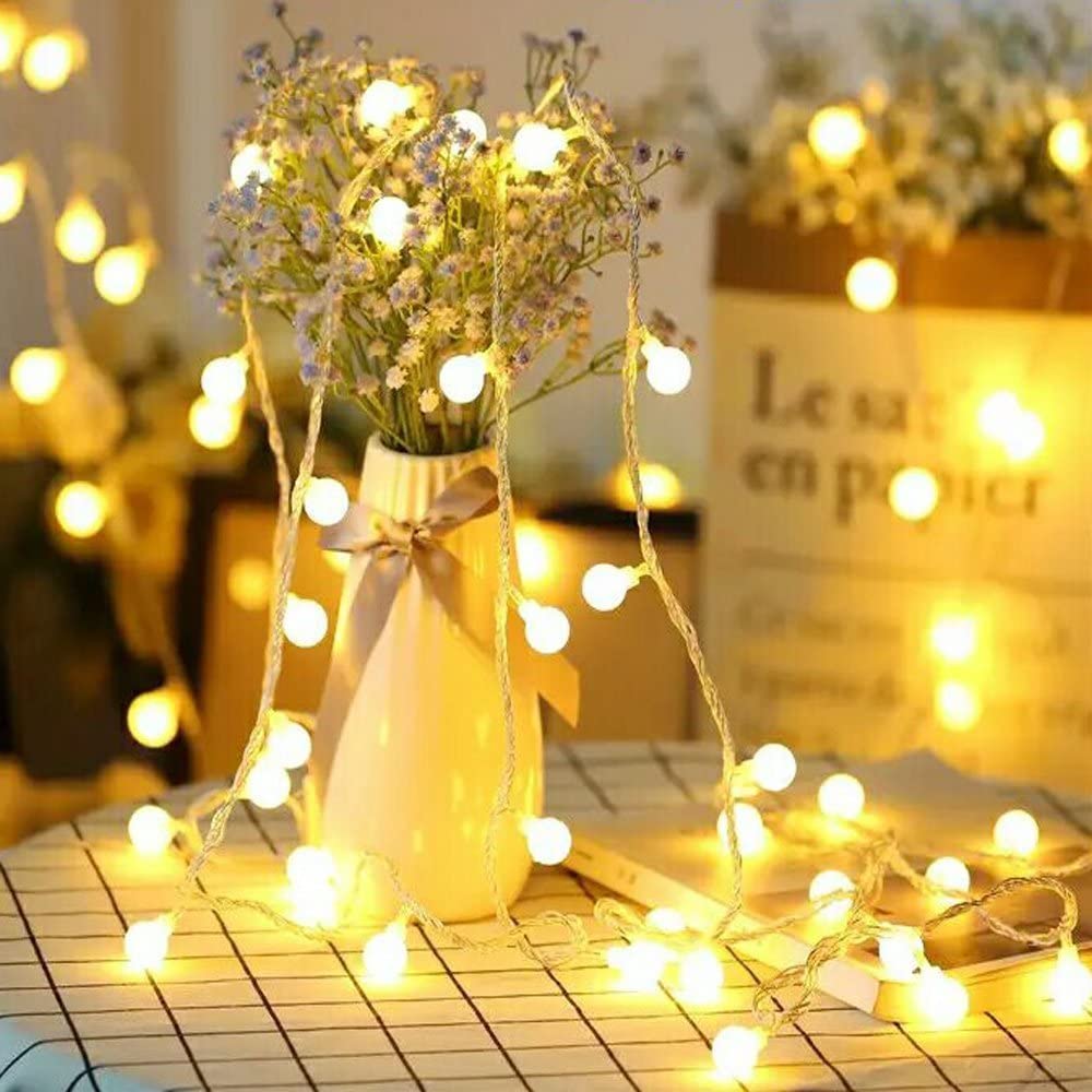 HOLIDAY STUFF 100 Led Globe Waterproof Fairy Lights Indoor Outdoor use Perfect for Wedding PartyChristmas Summer Patio