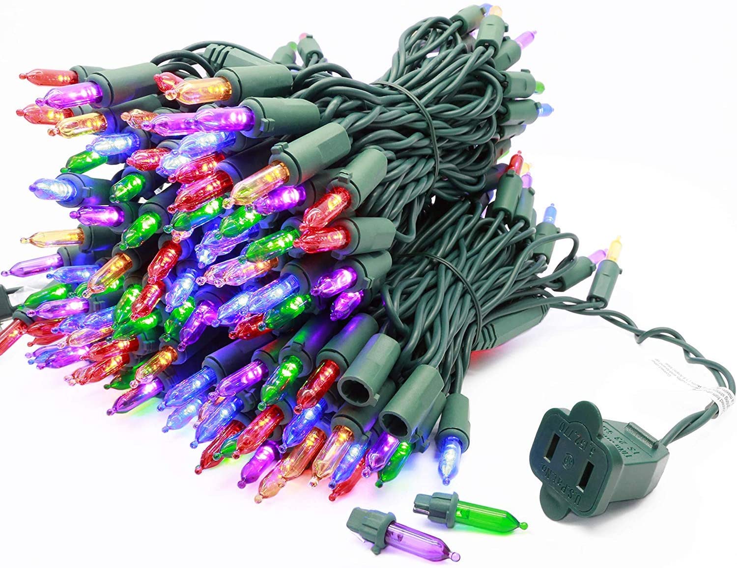 100lights - 35ft Multi Color or White Light Christmas String Lights (Multi-Color)