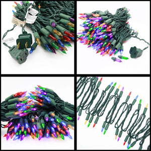 100lights - 35ft Multi Color or White Light Christmas String Lights (Multi-Color)