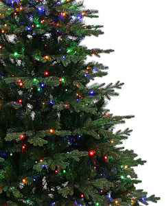 European Balsam Fir Artificial Christmas Tree Pre-lit with Dual Color LED Lights