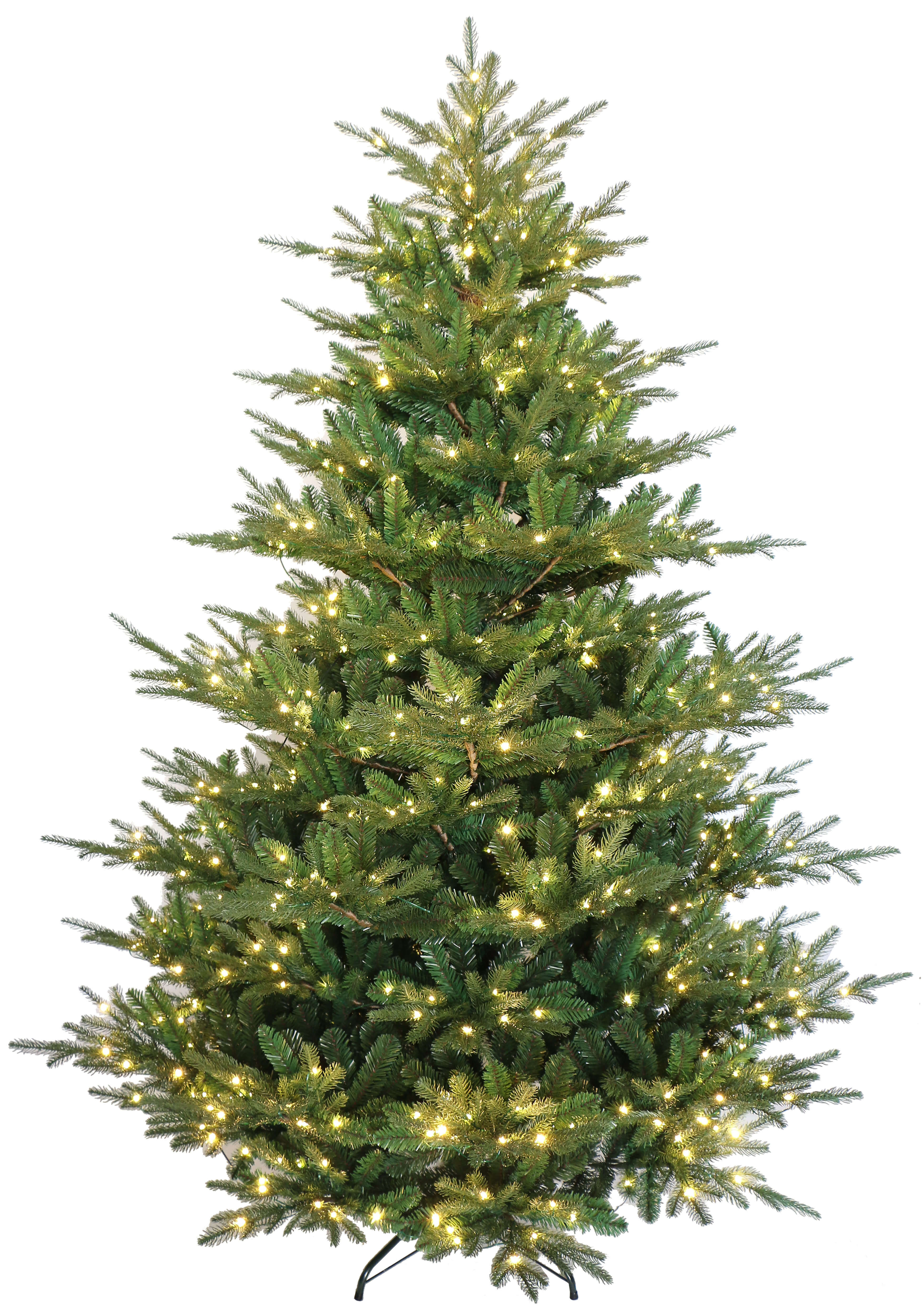 Rocky Mountain Fir Wide Artificial Christmas Tree Pre-lit