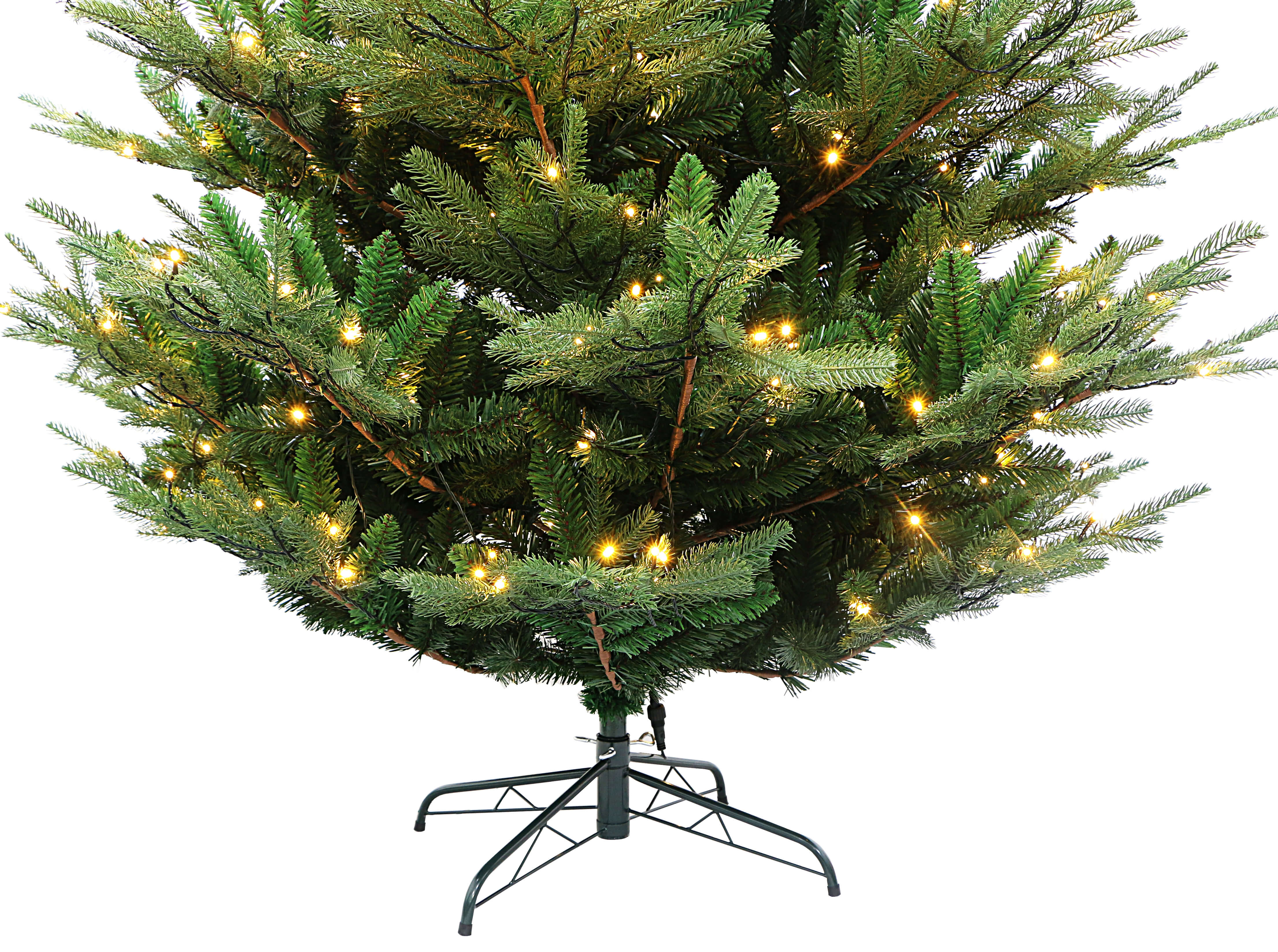 Rocky Mountain Fir Wide Artificial Christmas Tree Pre-lit