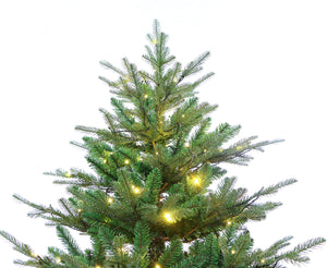 Rocky Mountain Fir Wide Artificial Christmas Tree Pre-lit