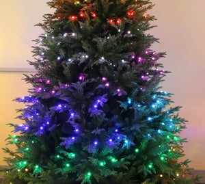 Aurora Northern Spruce Artificial Christmas Tree Pre-lit Color-changing LED Lights