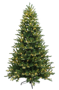 Forest Green Pine Christmas tree Pre-lit with Dual-color LED lights