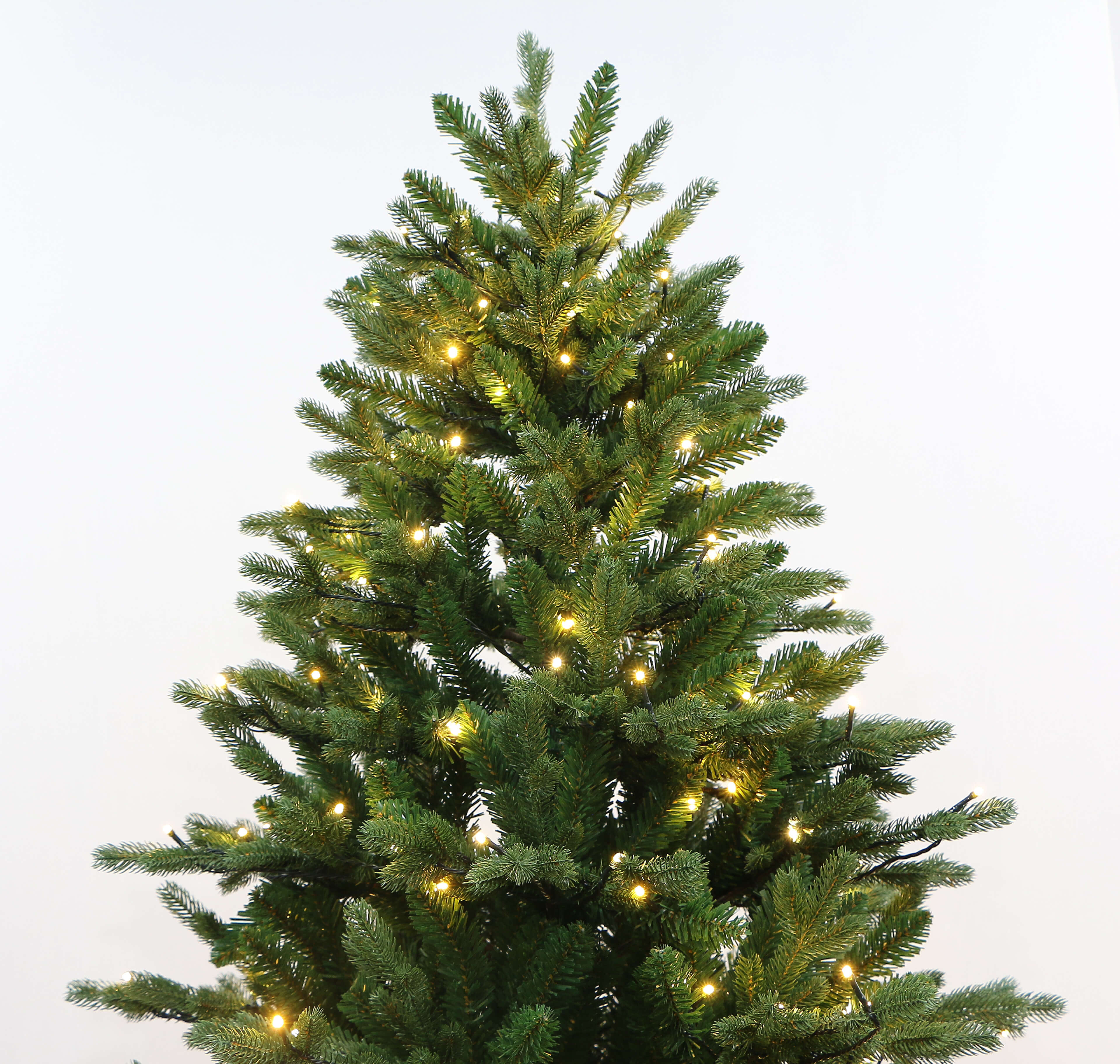 Forest Green Pine Christmas tree Pre-lit with Dual-color LED lights