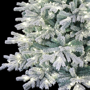 Snow Angel Blue Spruce Flocked Artificial Christmas Tree