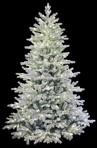 Snow Angel Blue Spruce Flocked Artificial Christmas Tree