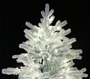 Snow Angel Blue Spruce Flocked Artificial Christmas Tree