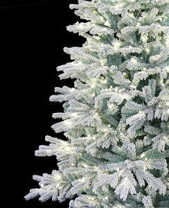 Snow Angel Blue Spruce Flocked Artificial Christmas Tree