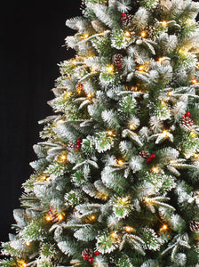 Super Dual Flocked Pine Christmas Tree