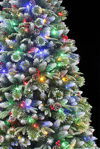 Super Dual Flocked Pine Christmas Tree