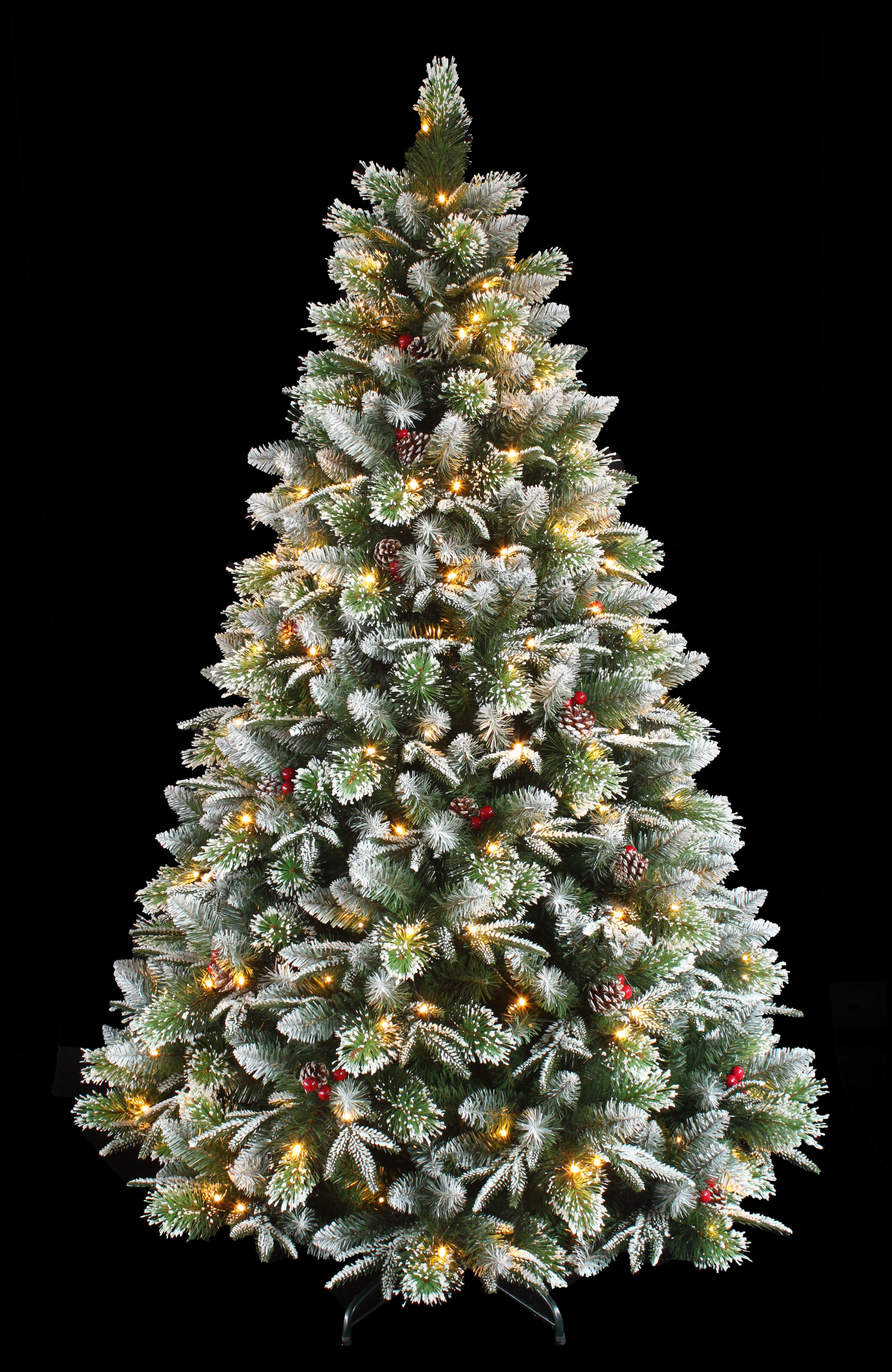 Super Dual Flocked Pine Christmas Tree