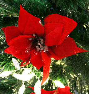 Decorated Holiday Festive Fiber Optic Christmas Tree